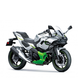 Мотоцикл KAWASAKI Ninja 7 Hybrid (Metallic Bright Silver / Metallic Matte Lime Green / Ebony) 2025